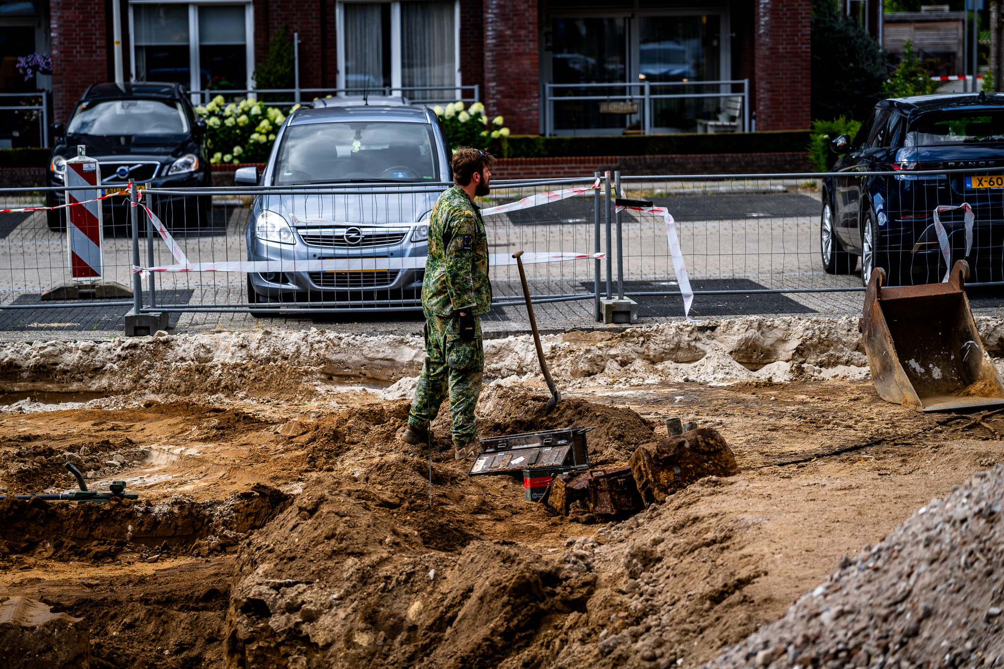 Grote hoeveelheid explosieven WOII gevonden bij graafwerk