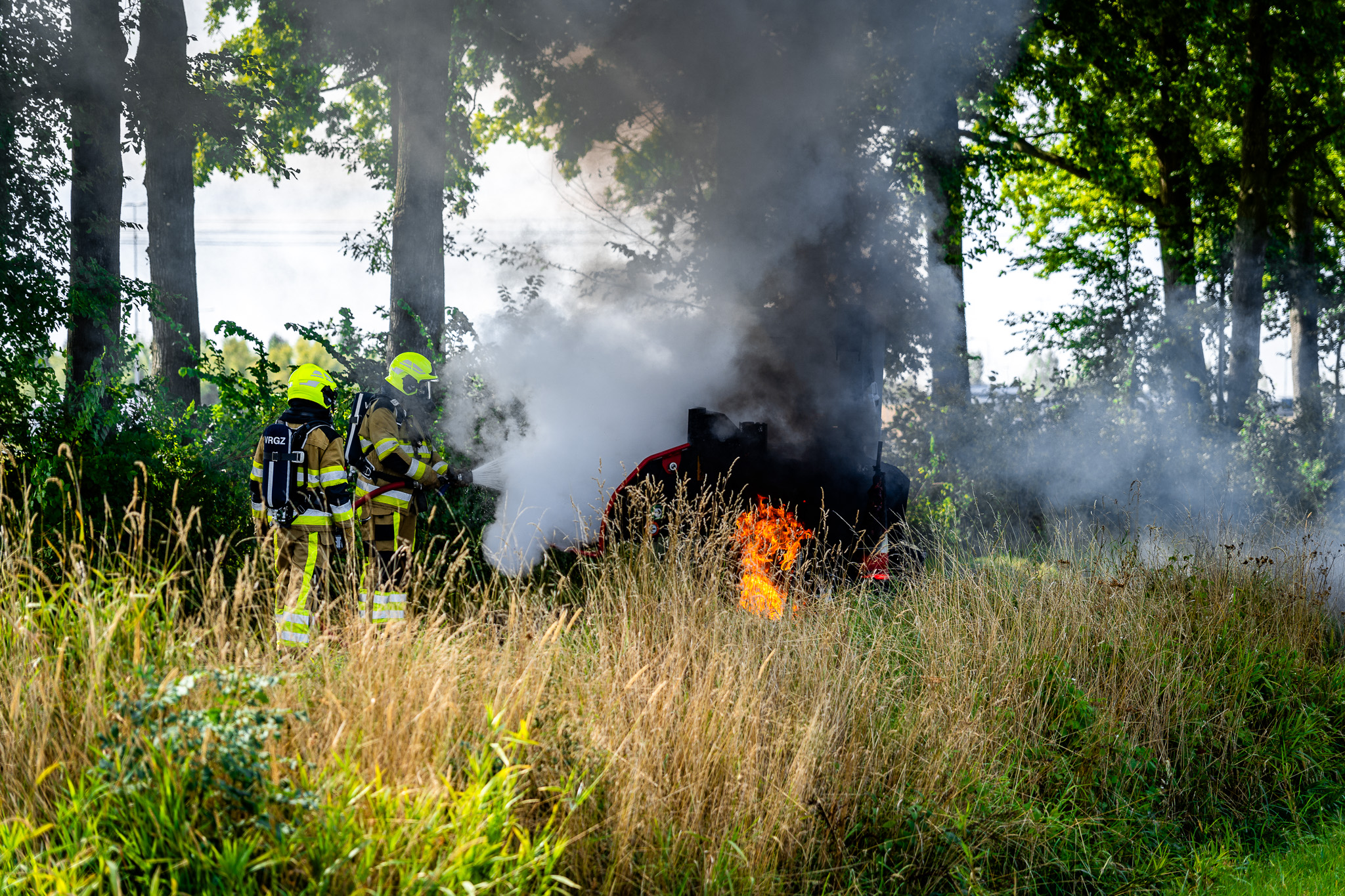 Versnipperaar van 30.000 euro brandt volledig uit tijdens werkzaamheden