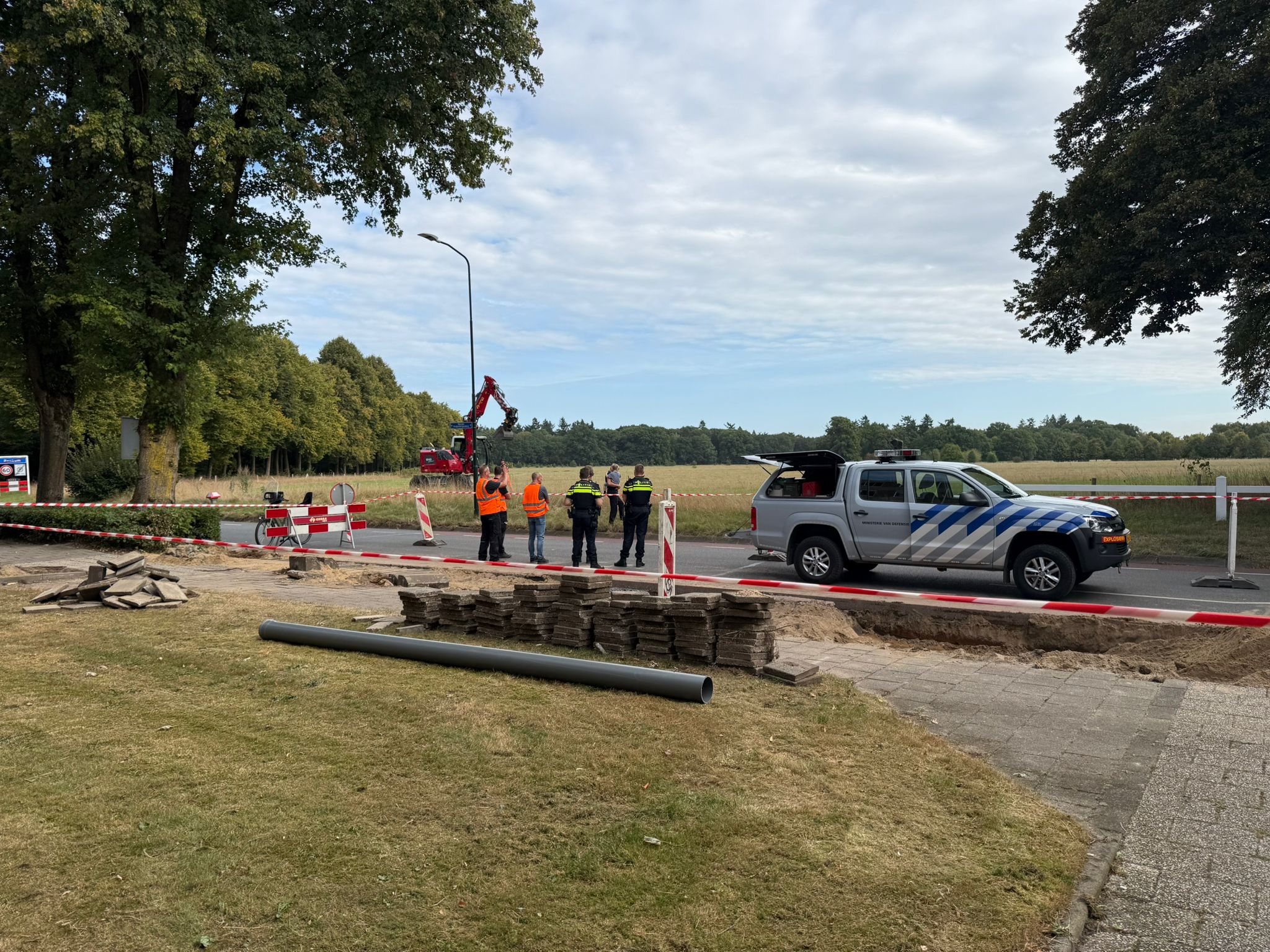 Granaat gevonden bij graafwerkzaamheden