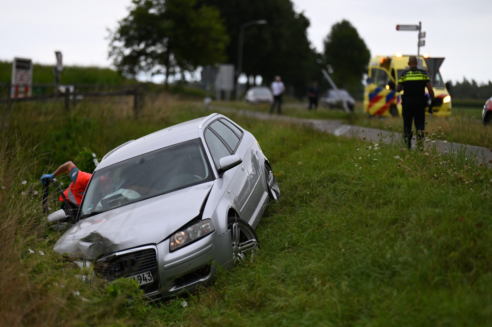 Russische automobilist onder invloed krijgt ongeval