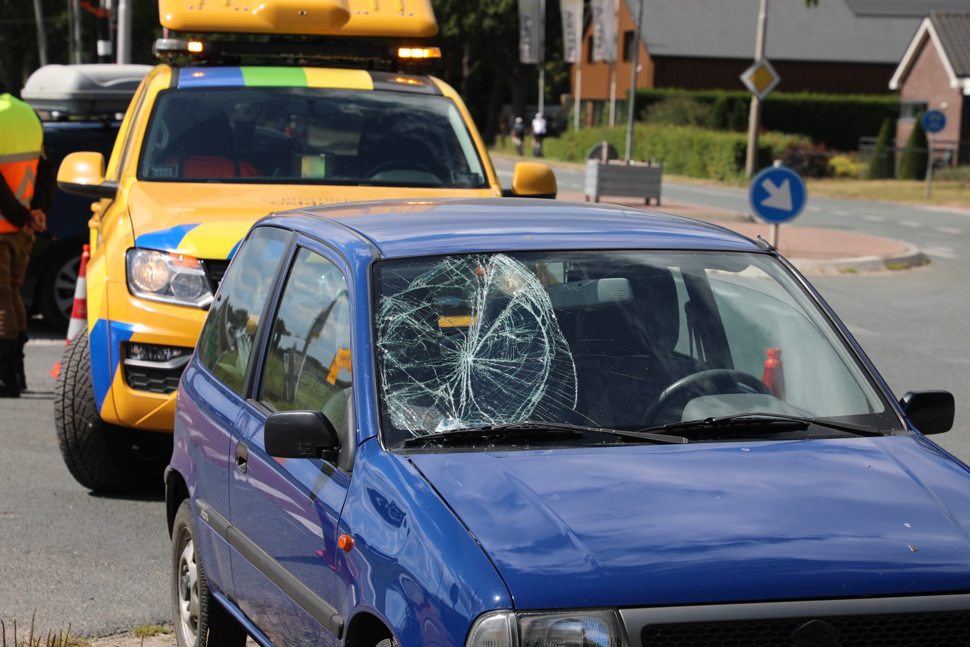 Fietser gewond na aanrijding met auto