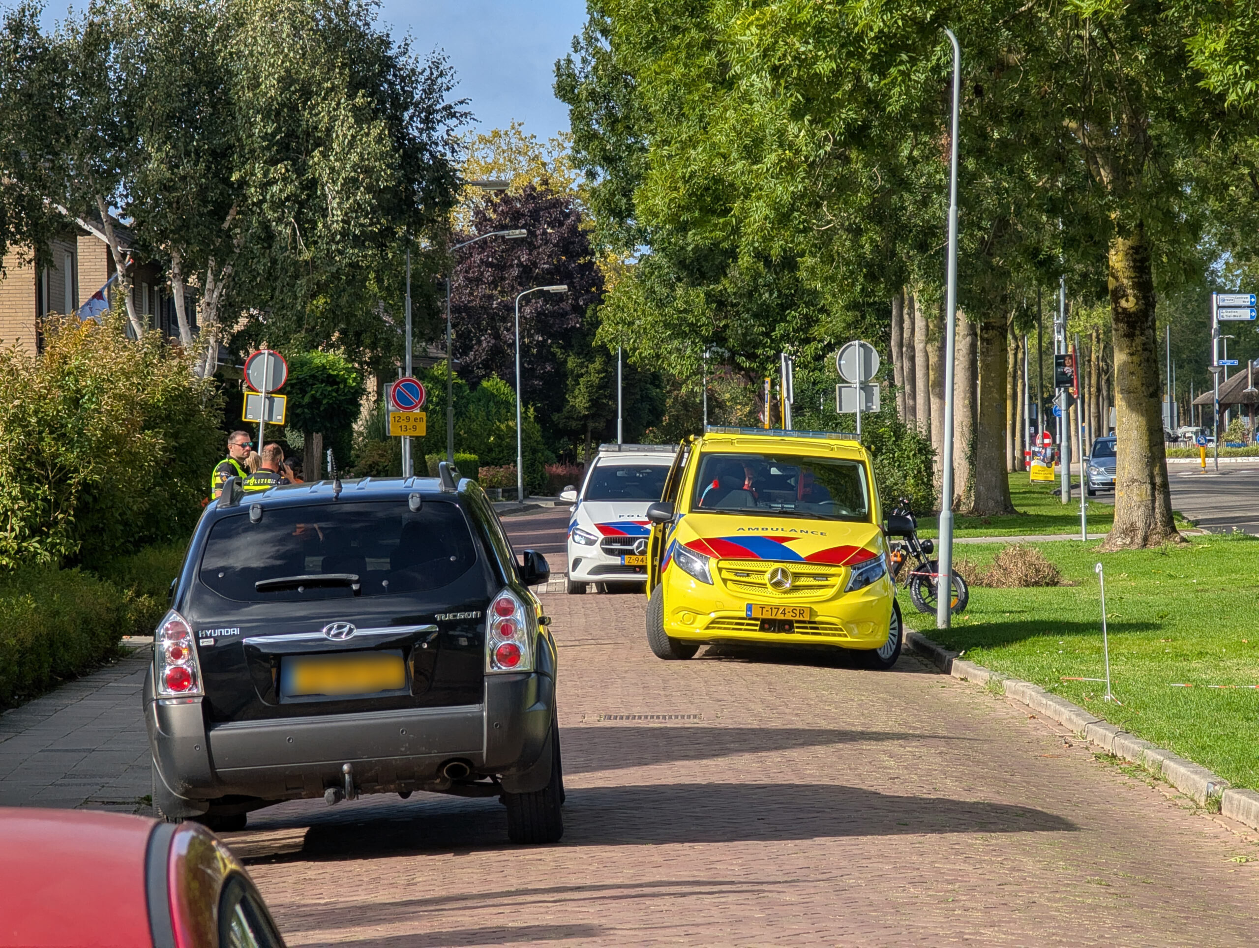 Twee vrouwen op fatbike komen ten val