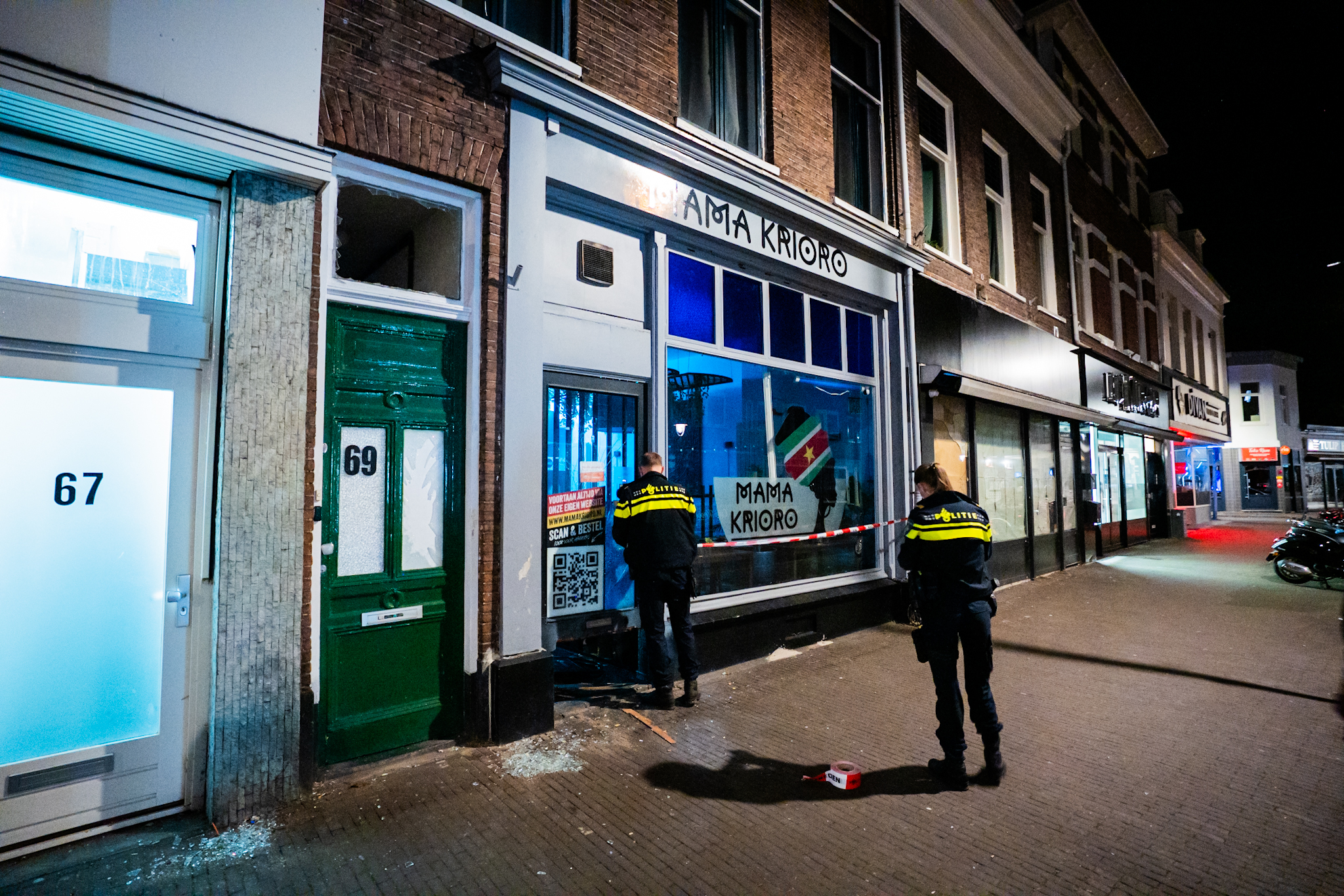 Surinaams restaurant in Arnhem getroffen door ontploffing