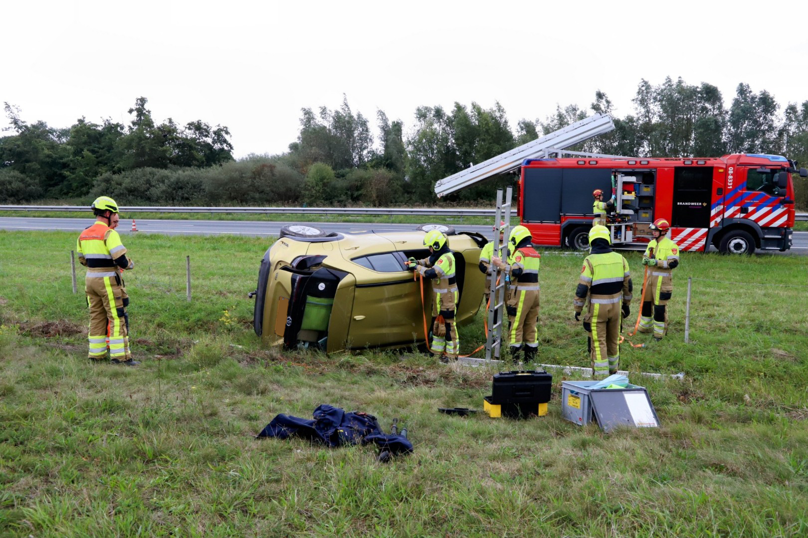 Twee gewonden bij ernstig ongeval op snelweg
