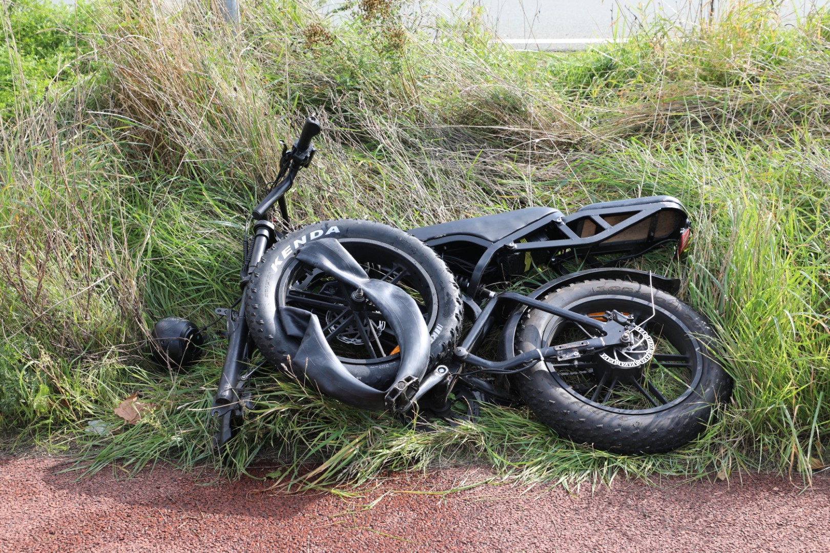 Meisje gewond na val van fatbike