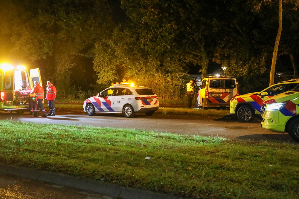 Gewonde man aangetroffen op fietspad