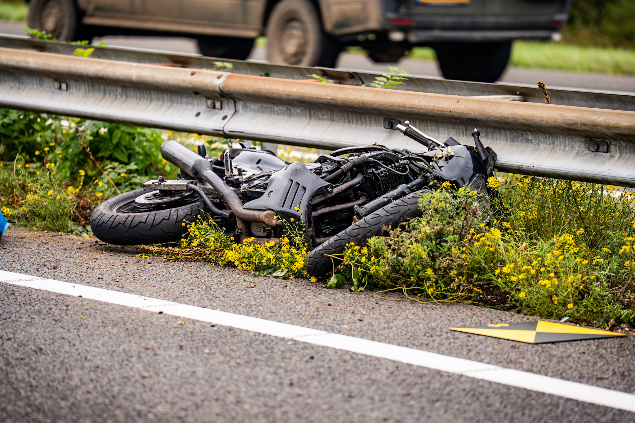 Motorrijder verongelukt bij zwaar ongeluk op de A12