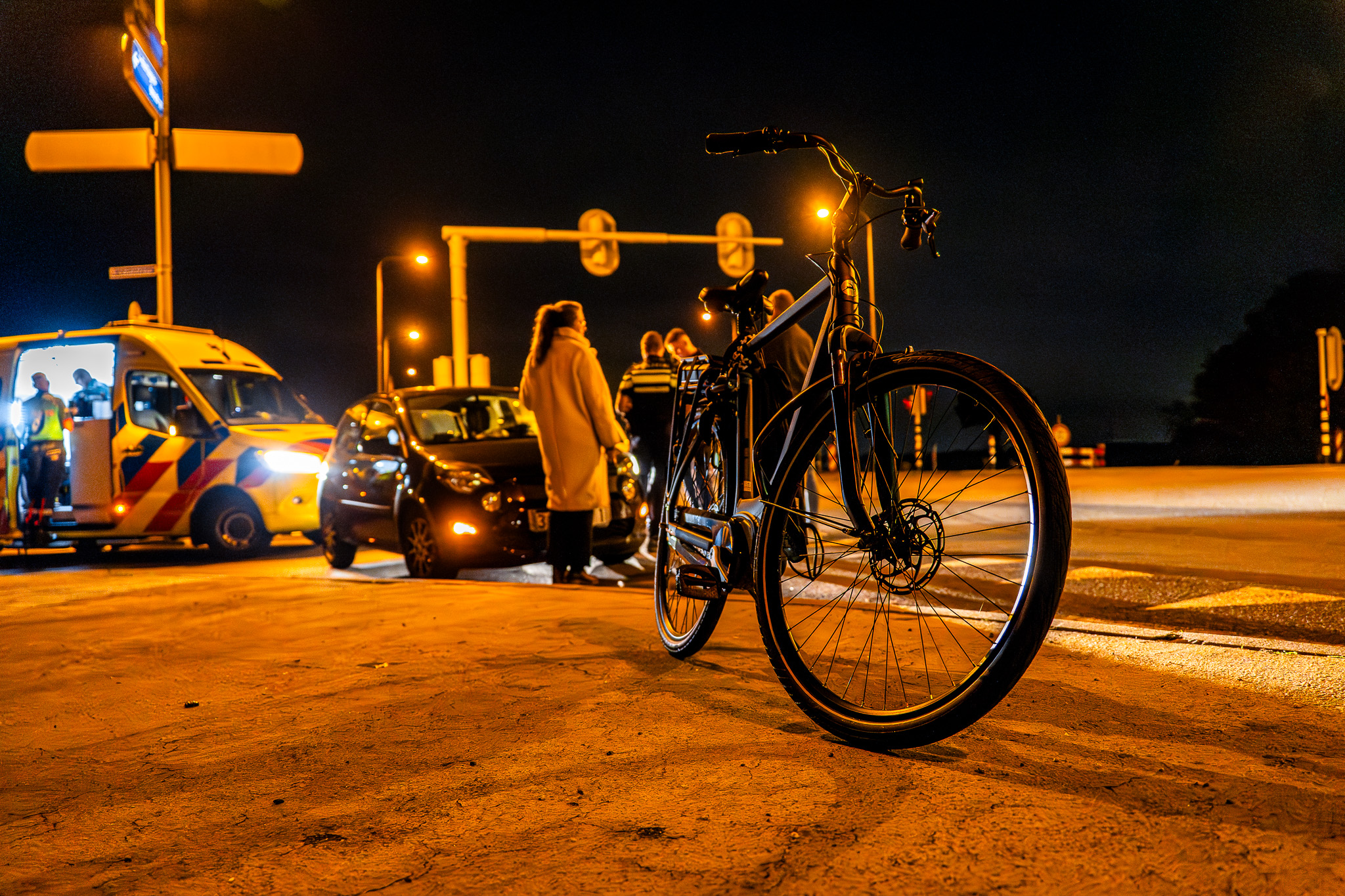 Fietser gewond na botsing met auto