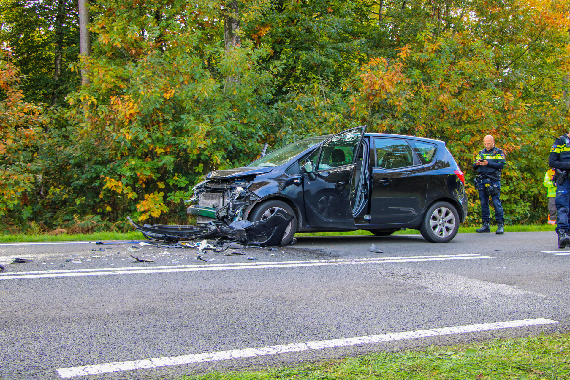 Meerdere gewonden bij frontale botsing