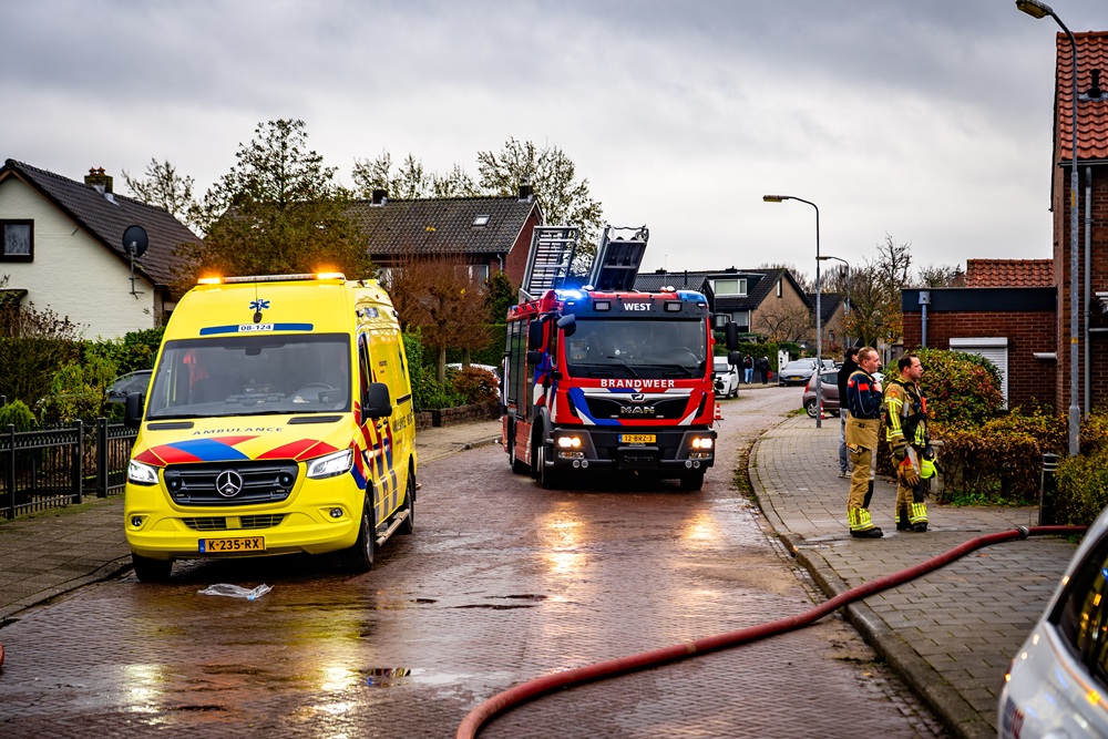 Persoon gewond door brand in woning