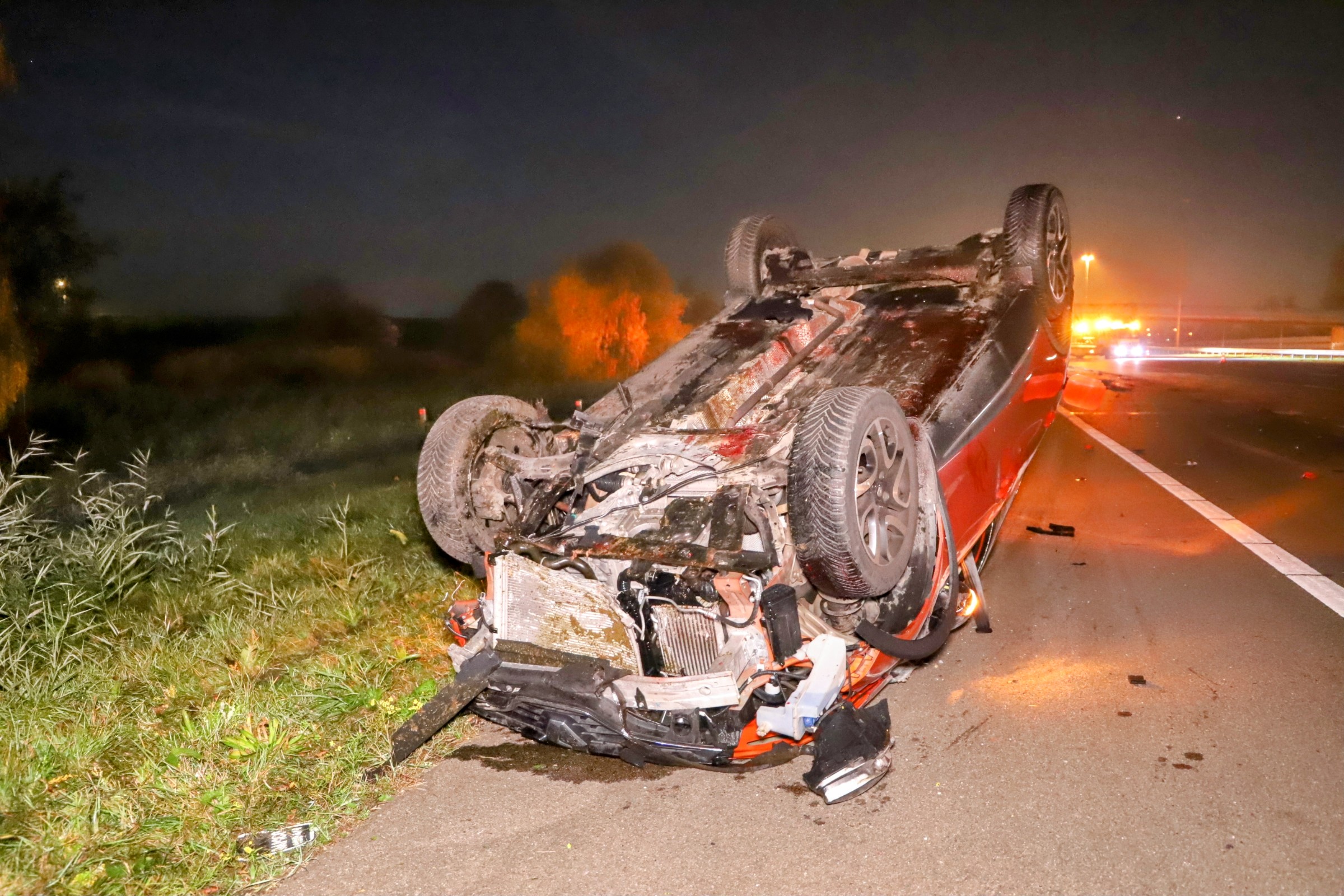 Paard doodgereden op snelweg, automobilisten met schrik vrij