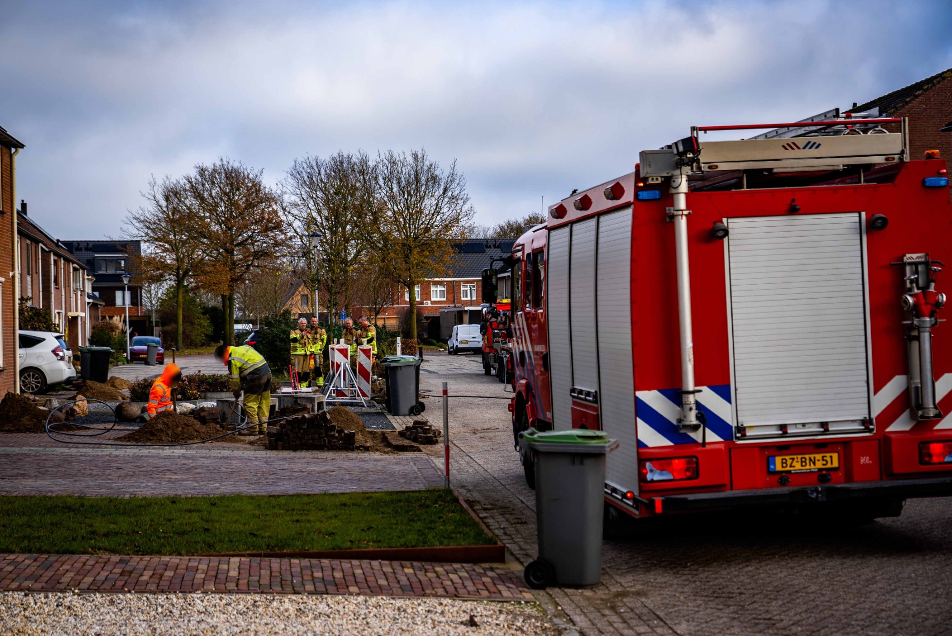 Gasleiding geraakt tijdens graafwerkzaamheden