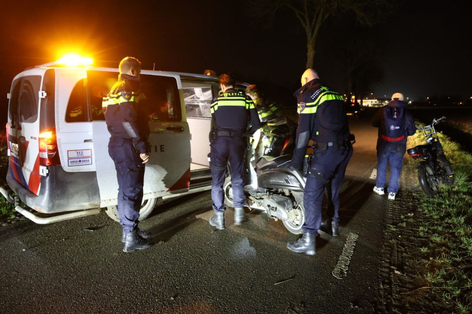Botsing tussen fatbike en scooter