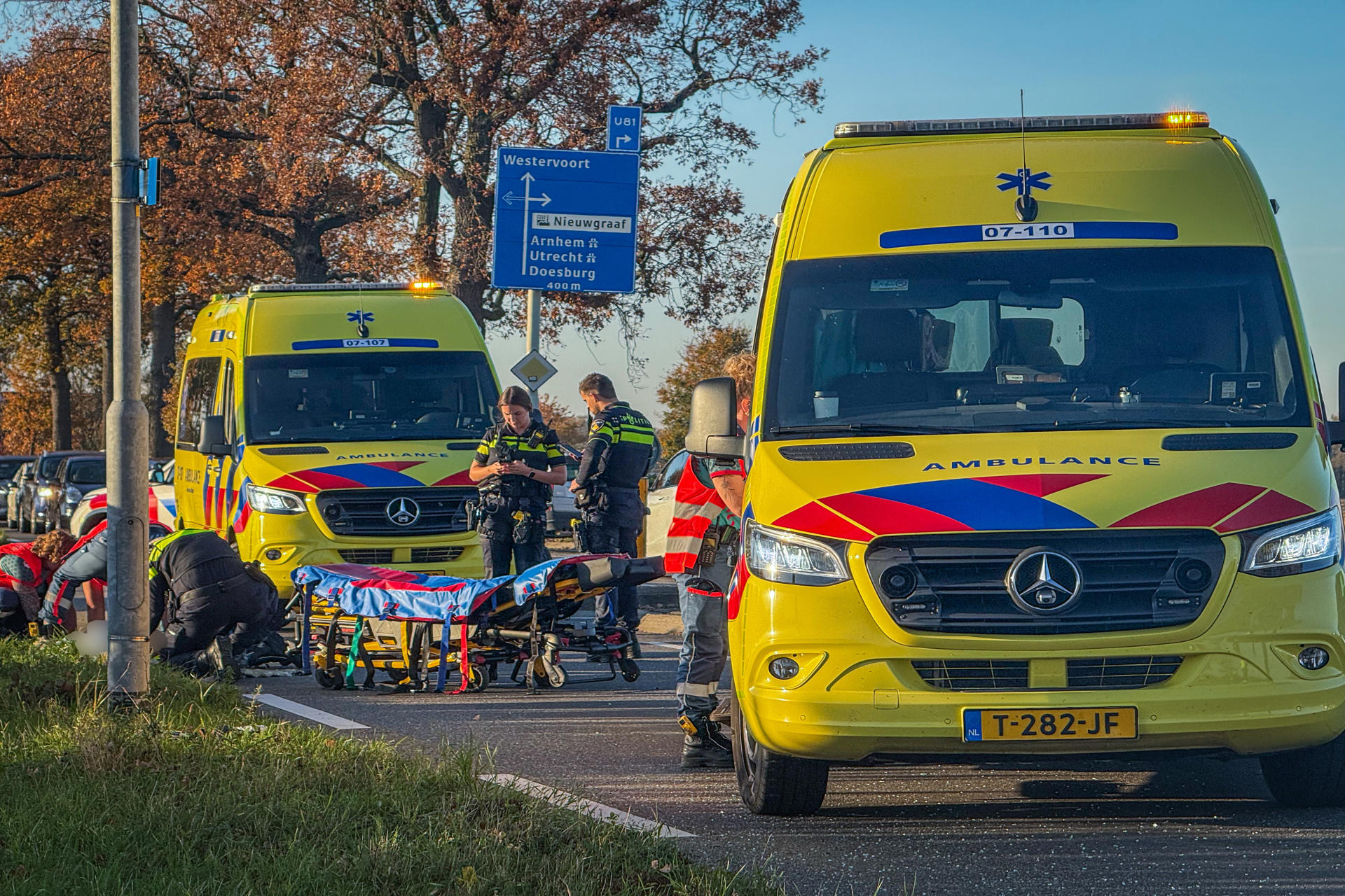 Fietser ernstig gewond bij aanrijding met auto