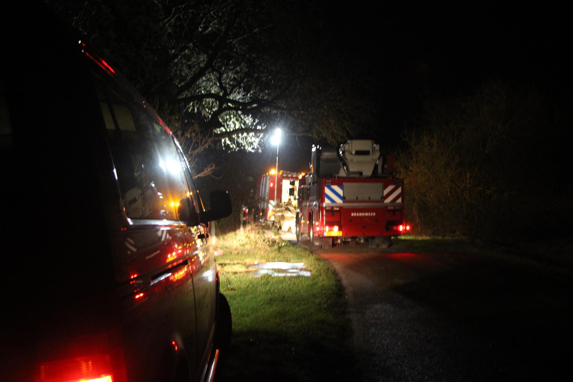 Brandweer rukt uit voor melding schoorsteenbrand