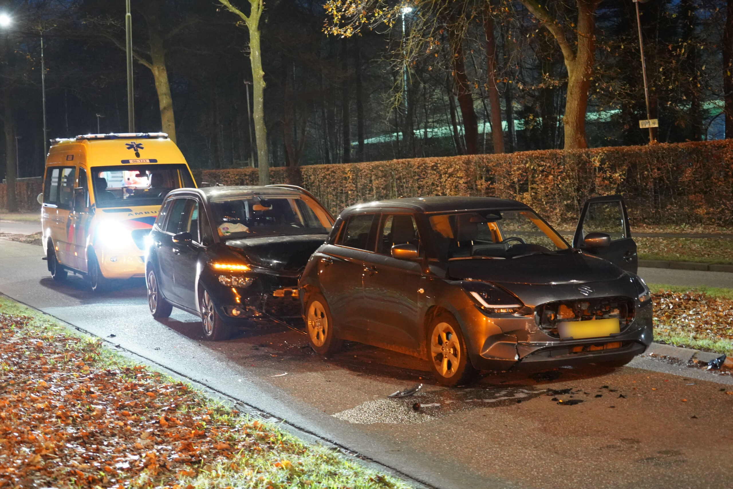 Vier auto’s betrokken bij kop-staartbotsing