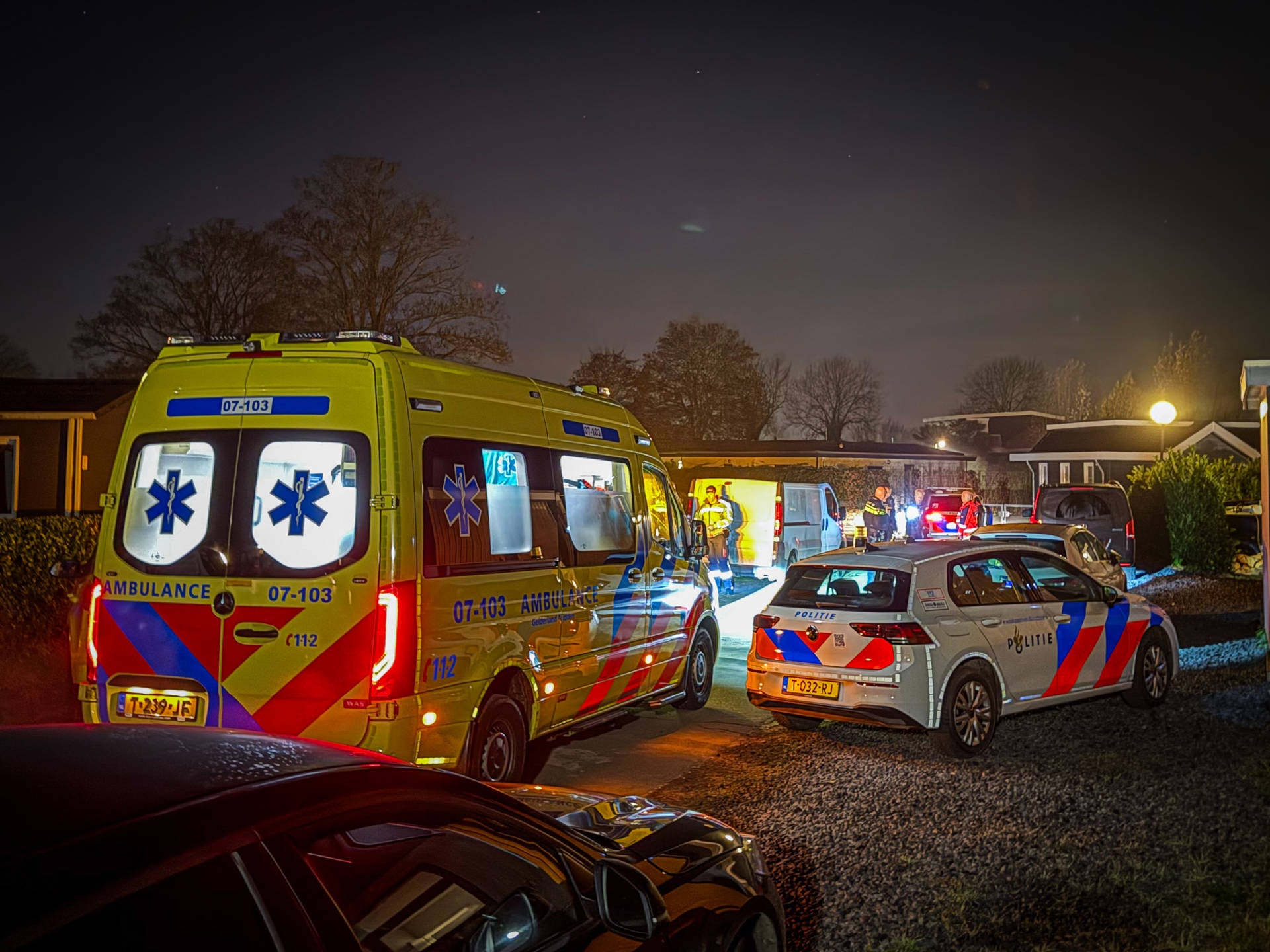 Gewonde bij steekincident op camping, slachtoffer naar ziekenhuis vervoerd