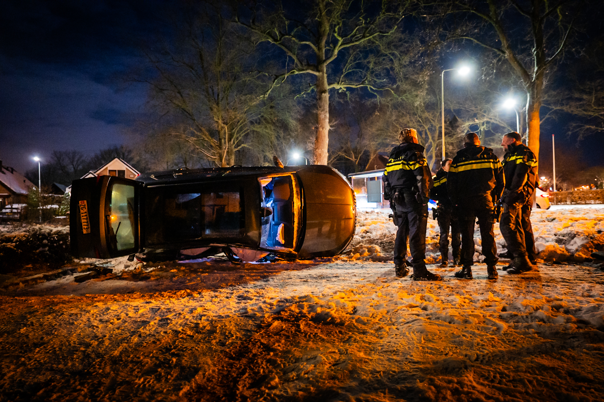 Inbrekers gecrasht tijdens achtervolging