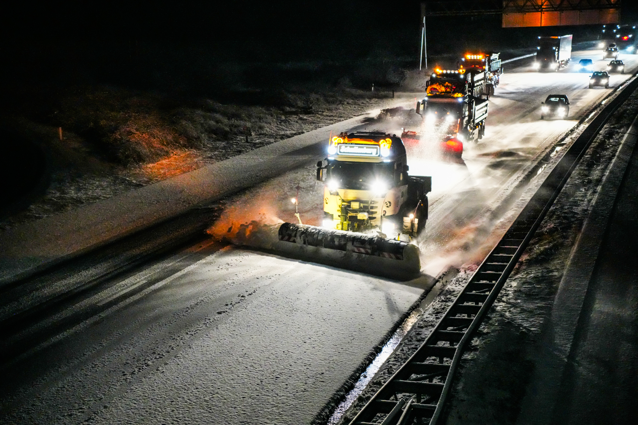 Flinke sneeuwval in de regio