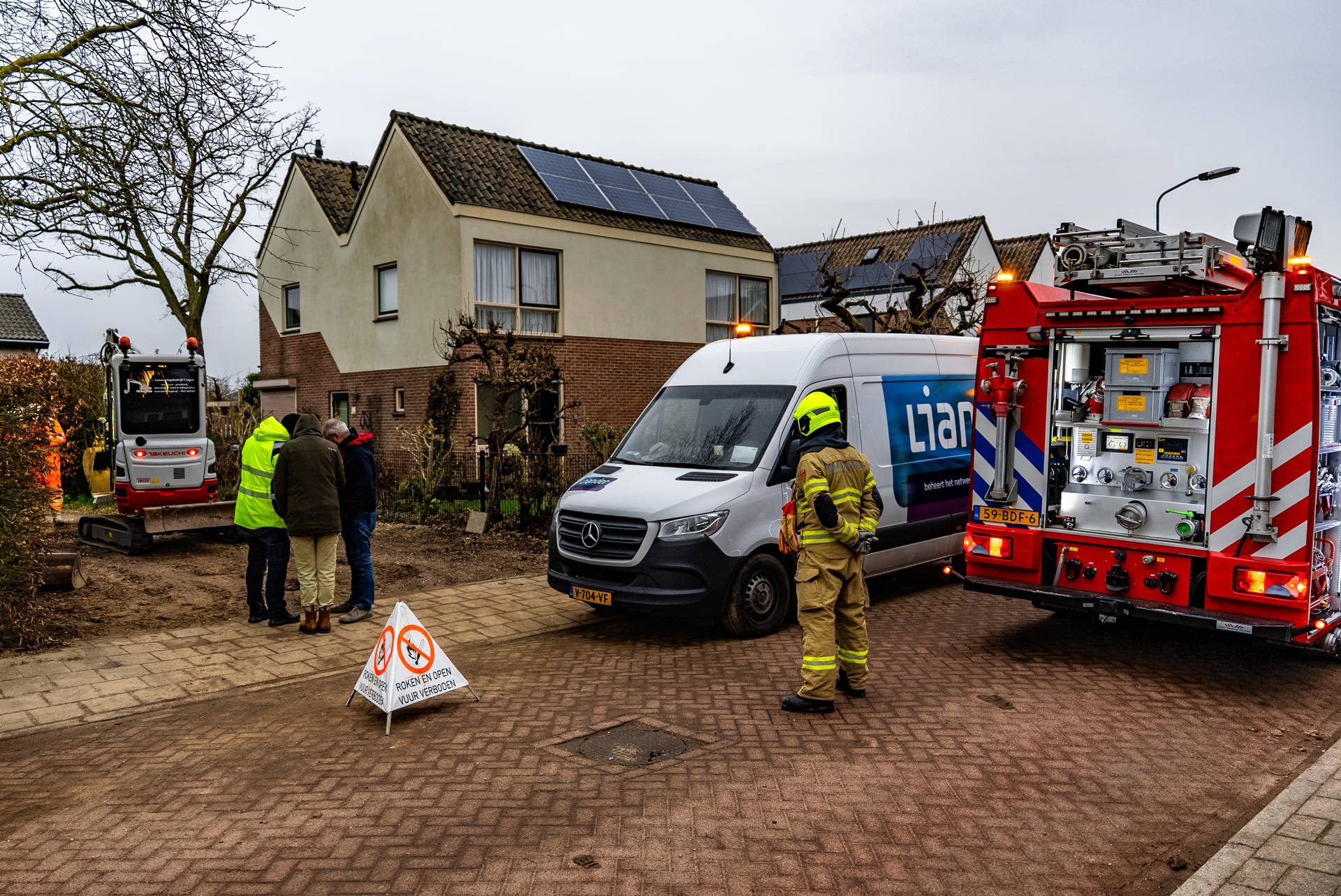 Woningen ontruimd vanwege gaslucht na installatiewerk