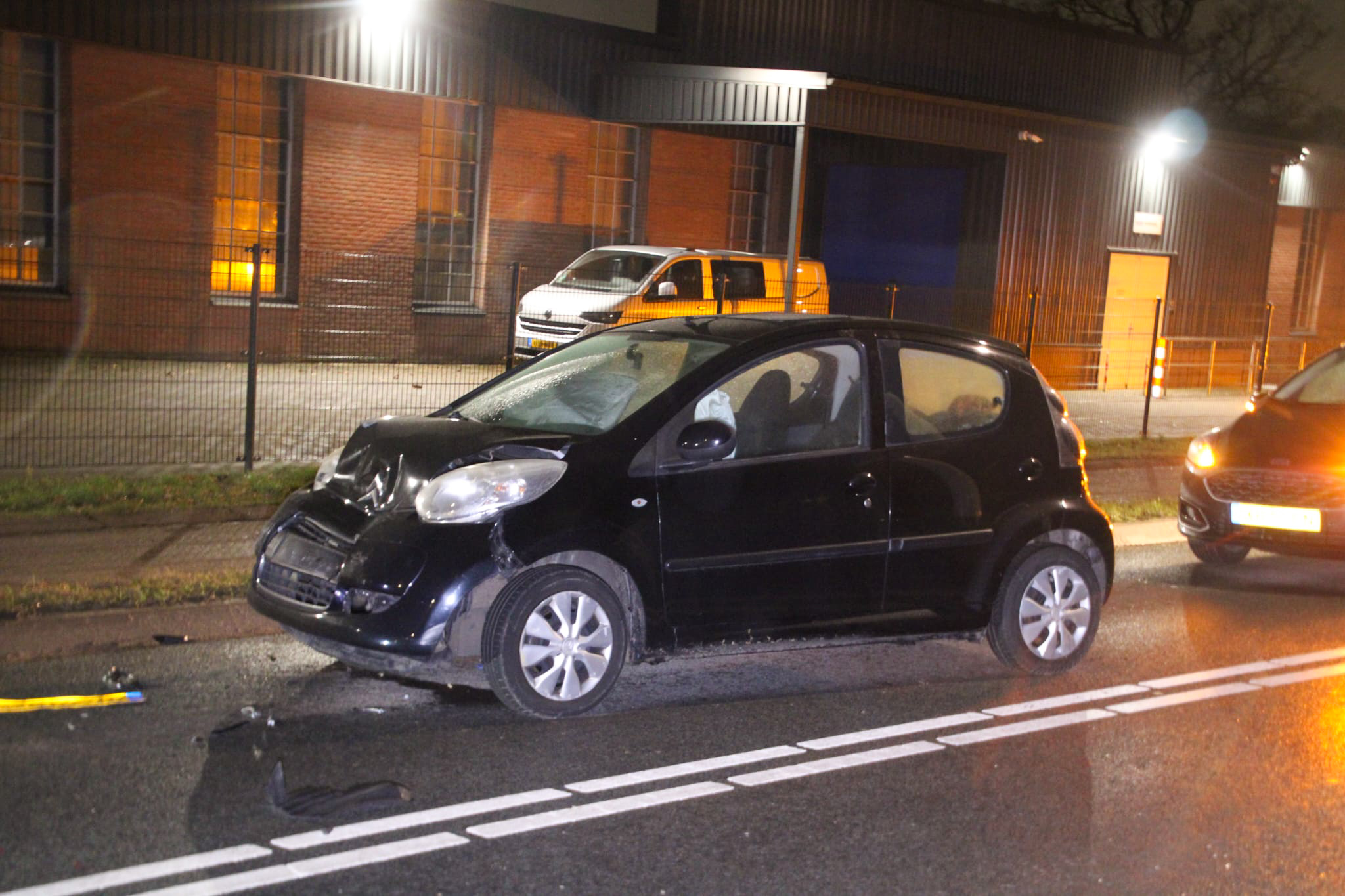 Veel blikschade door kop-staart botsing