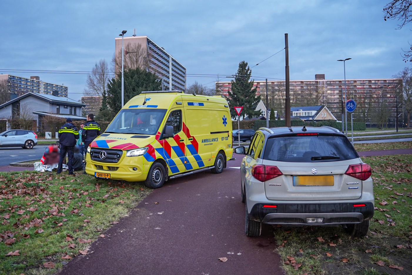 Fietser gewond bij aanrijding met auto