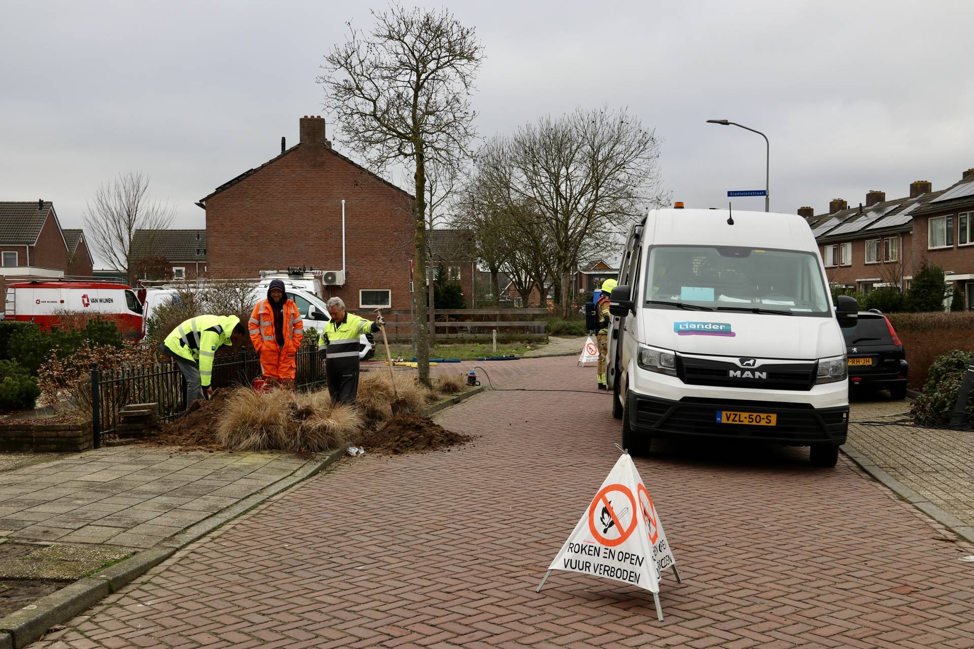 Brandweer rukt uit voor gaslekkage bij woning na werkzaamheden in kruipruimte