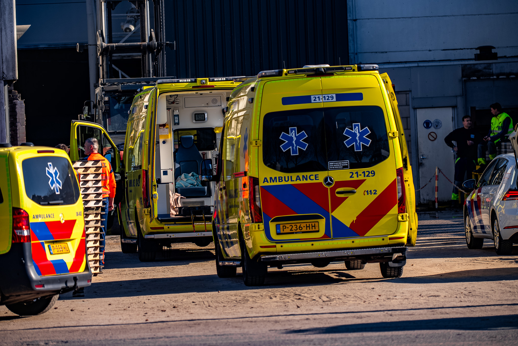 Persoon ernstig gewond bij bedrijfsongeval