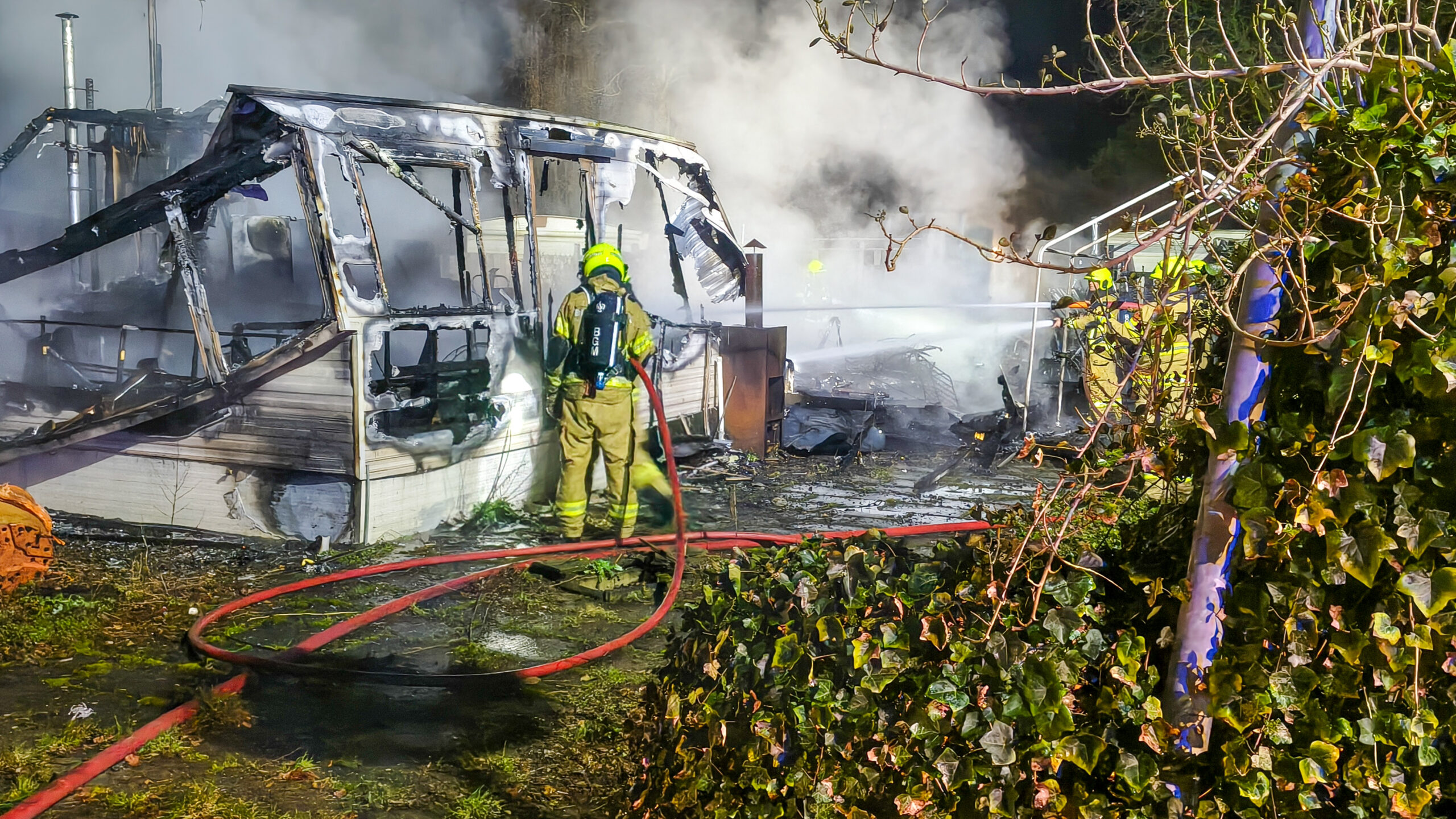 Chalet verwoest door uitslaande brand