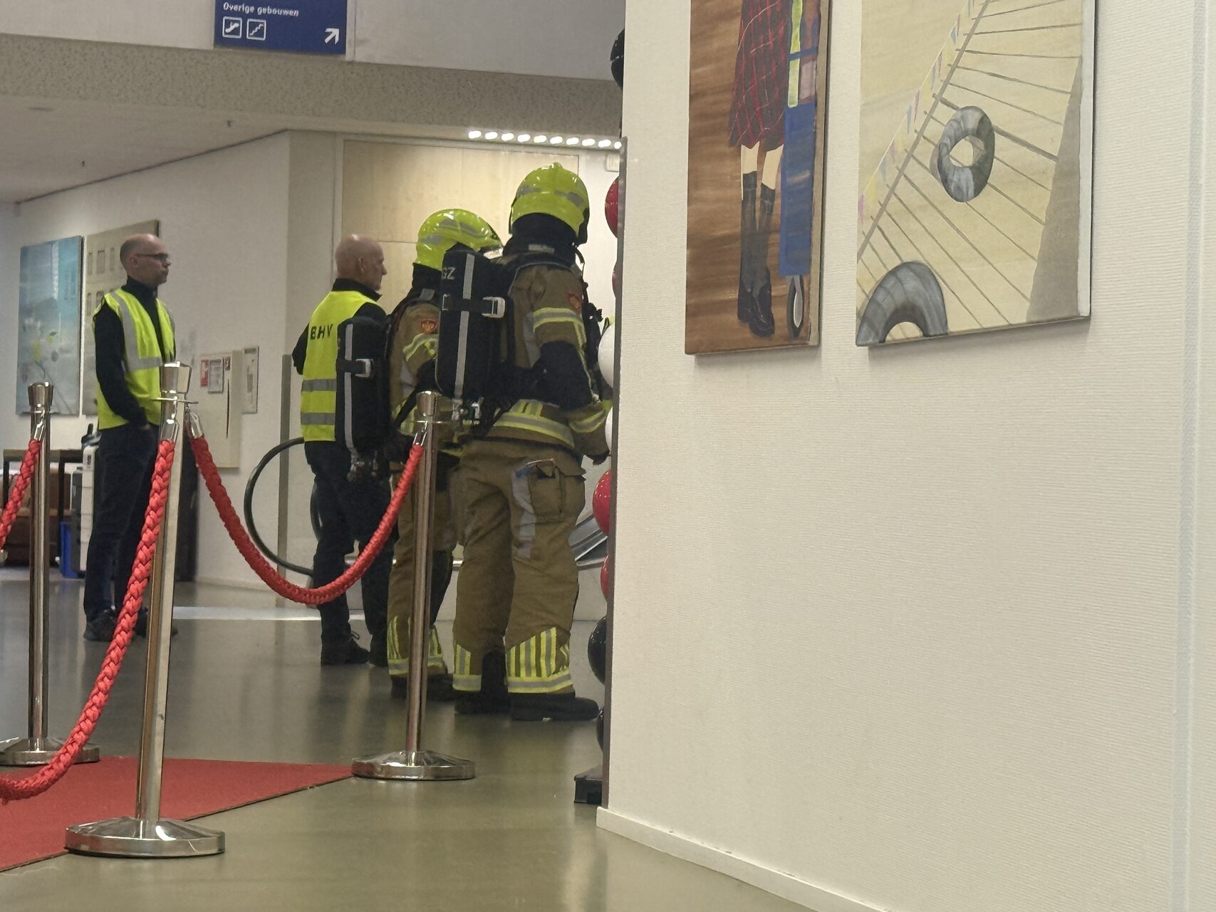 HAN Hogeschool ontruimd na rookontwikkeling in parkeergarage