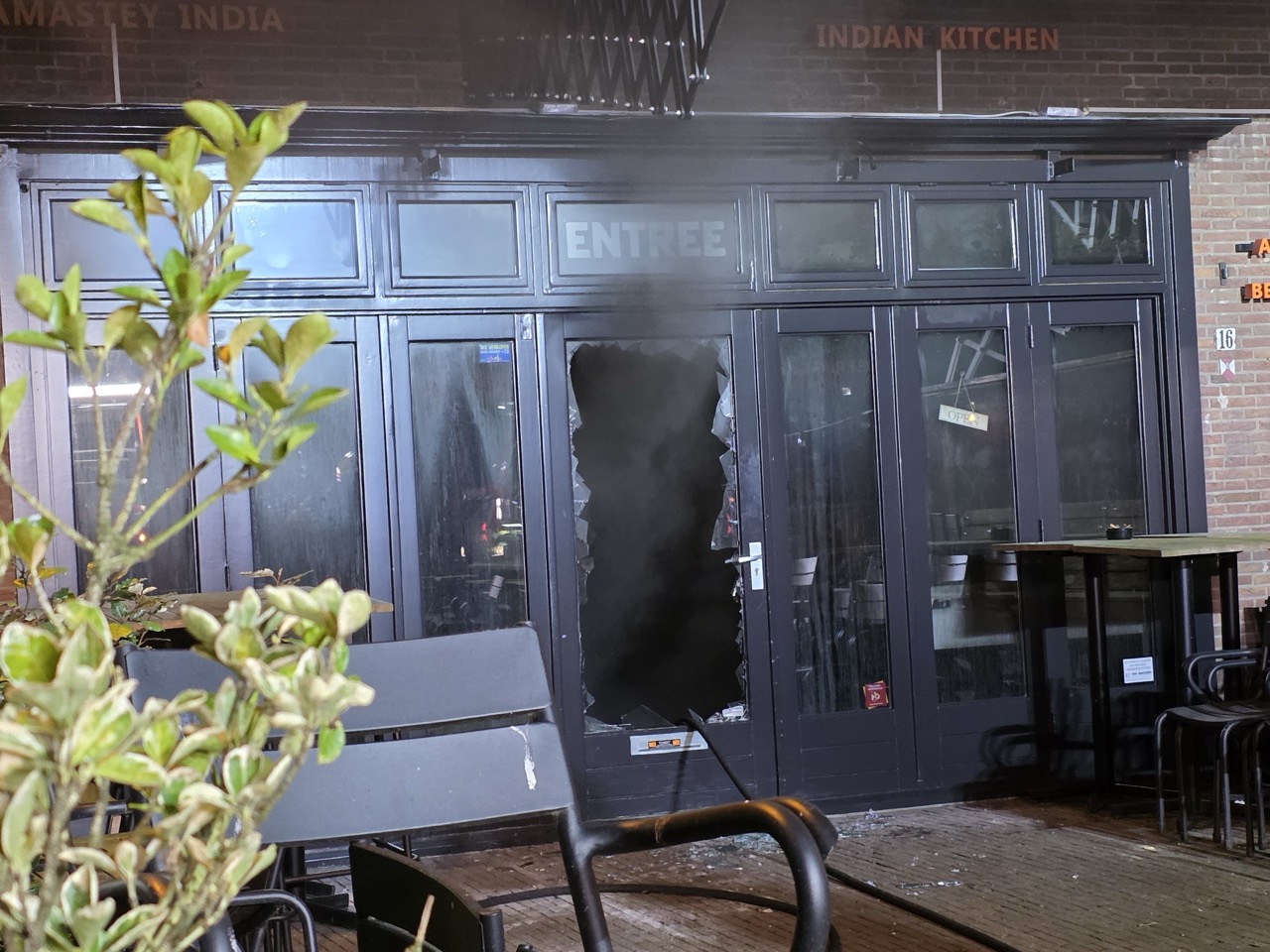 Forse schade na brand in bistro