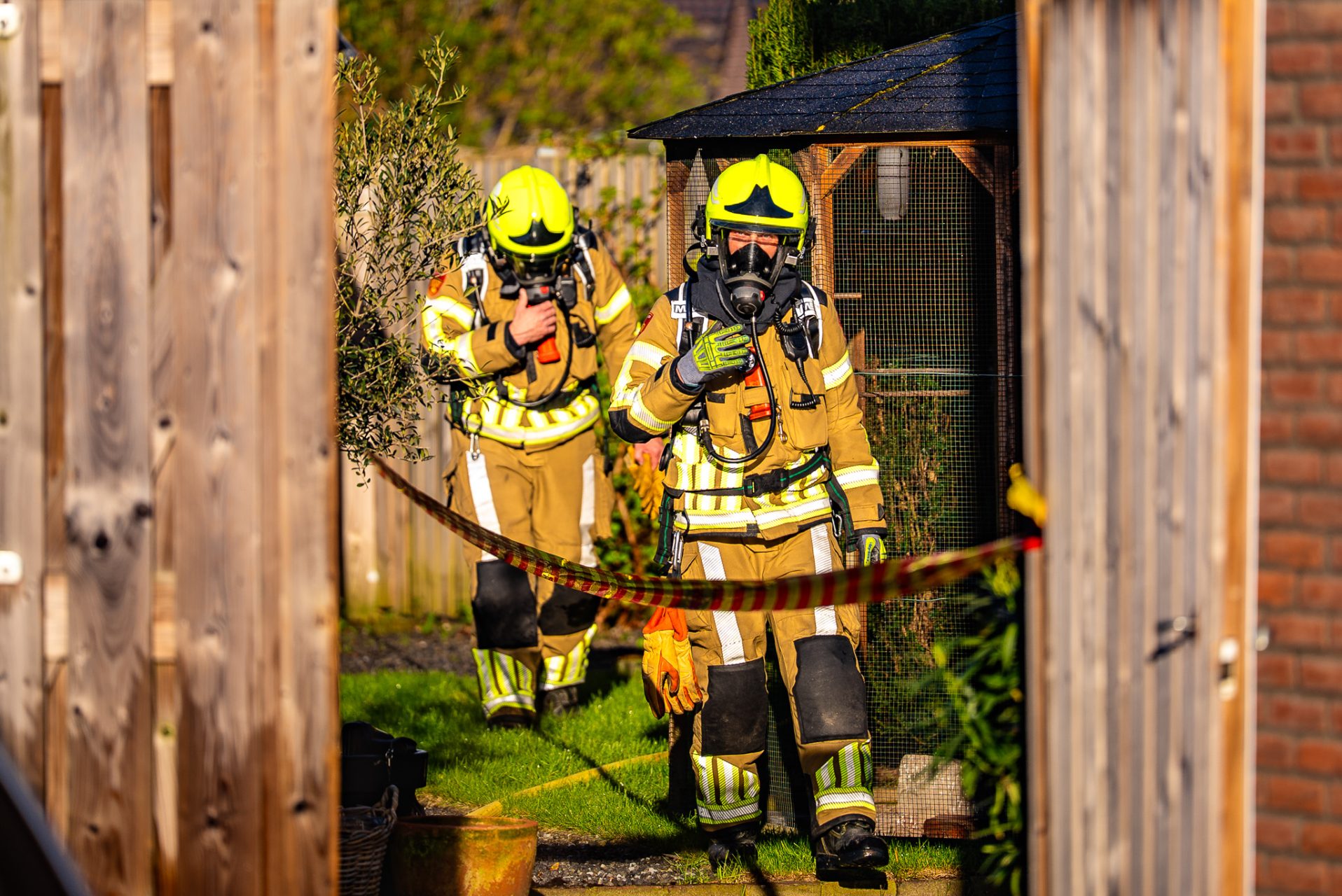 Schuur zwaar beschadigd bij brand
