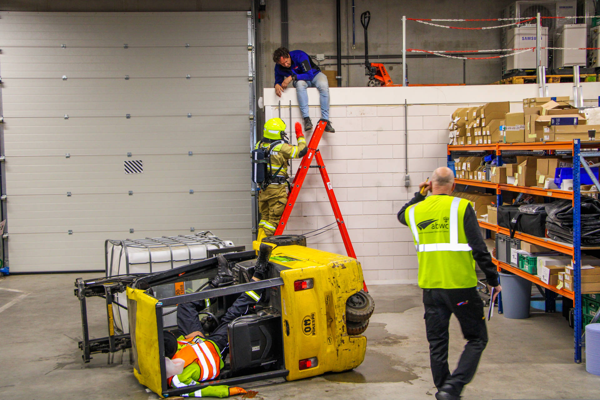 Realistische scenario’s tijdens provinciale brandweerwedstrijd