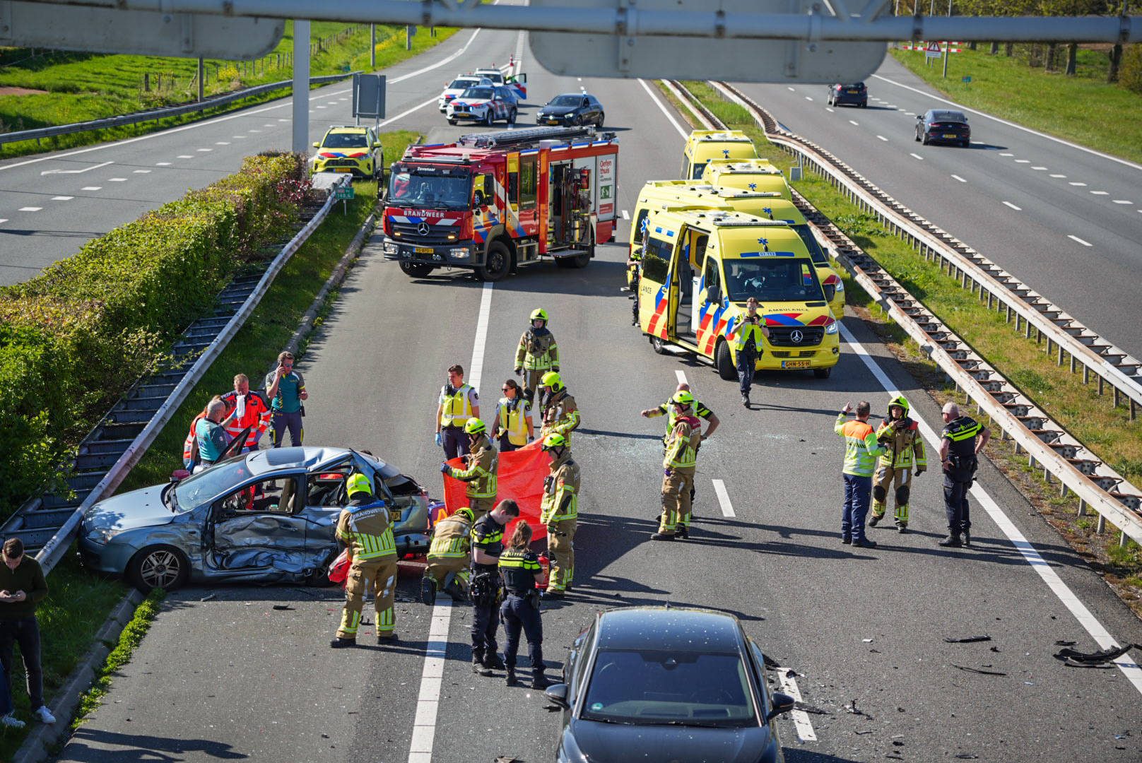 Slachtoffer dodelijk ongeval A12 is 66-jarige man