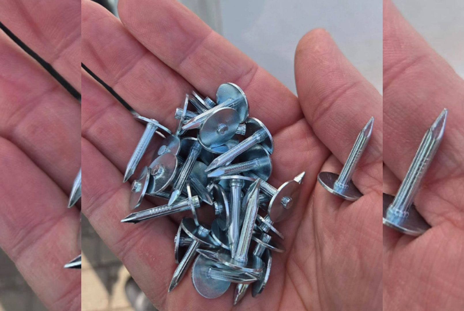 Politie treft spijkers op weg aan bij snelheidscontrole