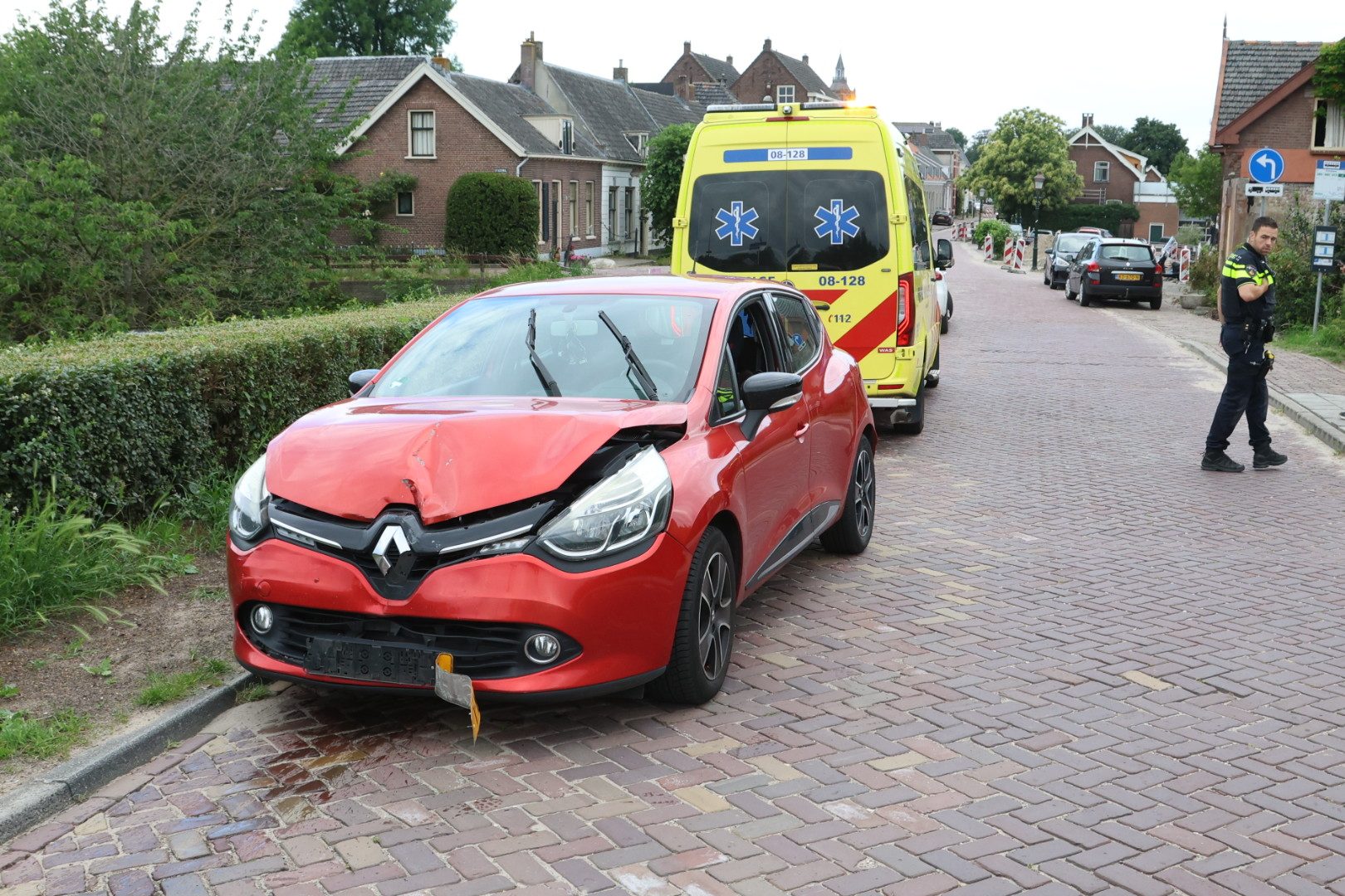 Blikschade door kop-staart botsing