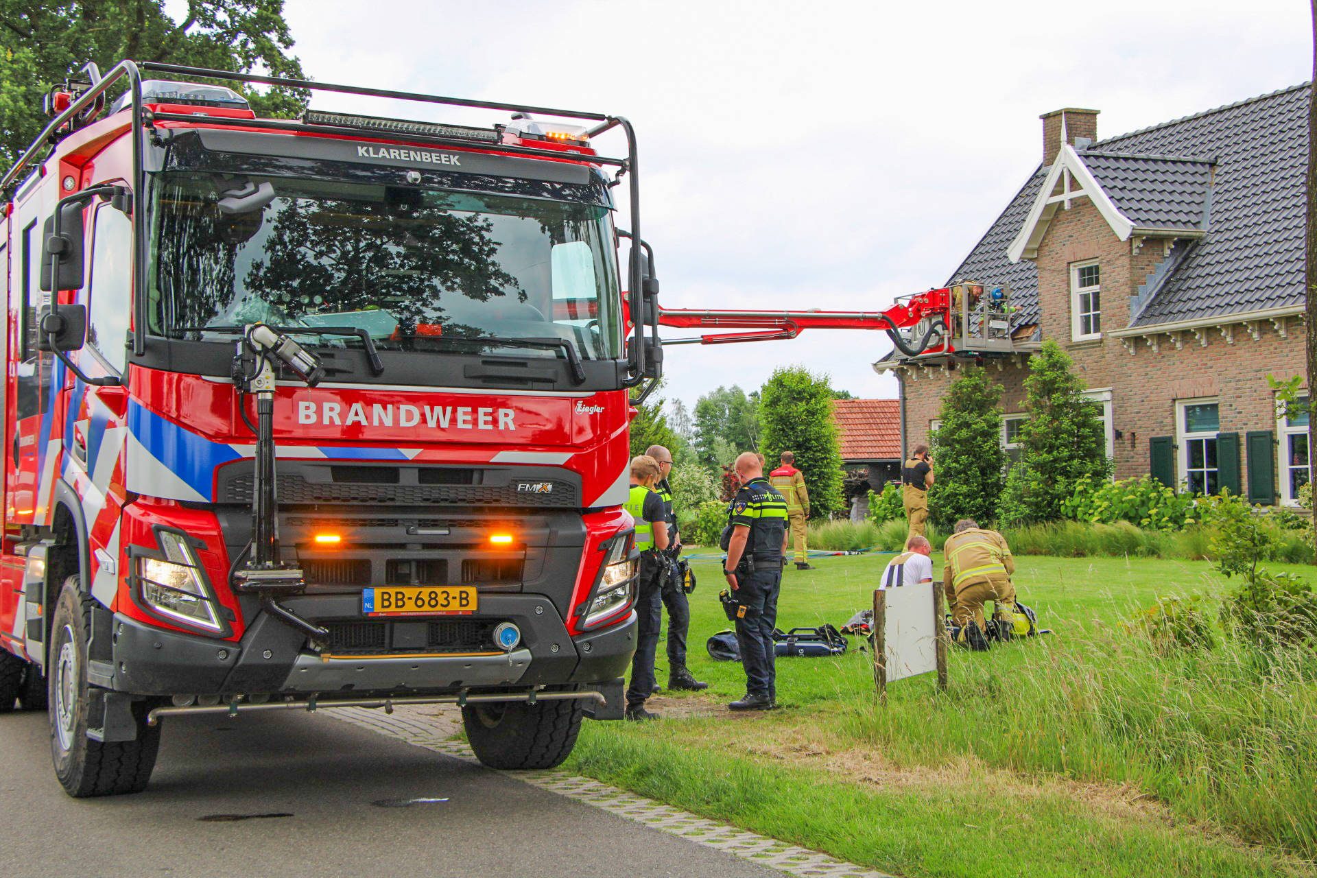 Brand in meterkast van vrijstaande woning