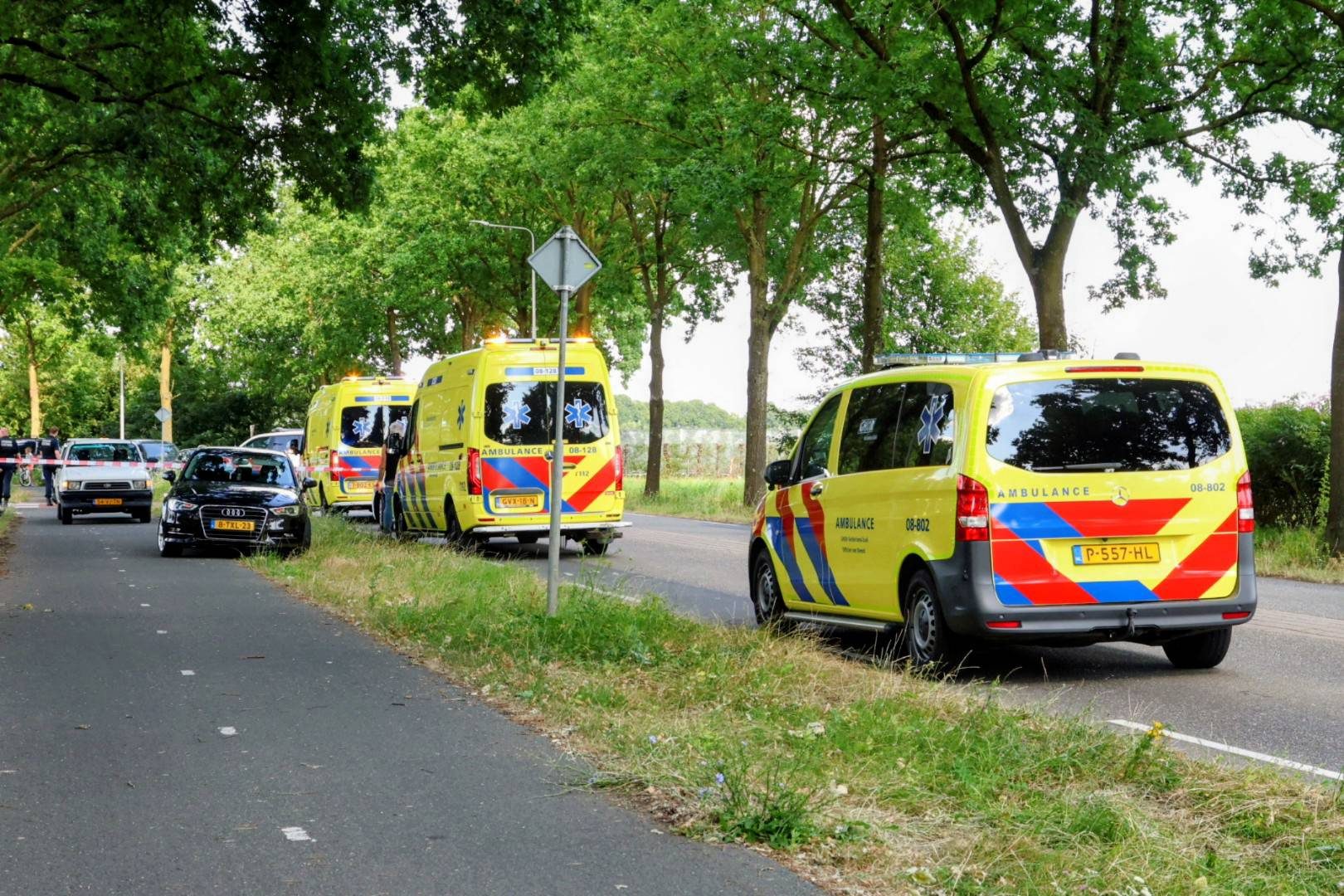 Fietser ernstig gewond na val, traumahelikopter ingezet