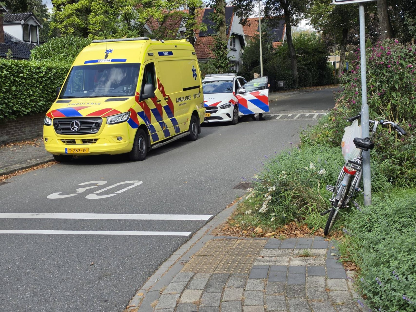 Fietser gewond bij botsing met wielrenner