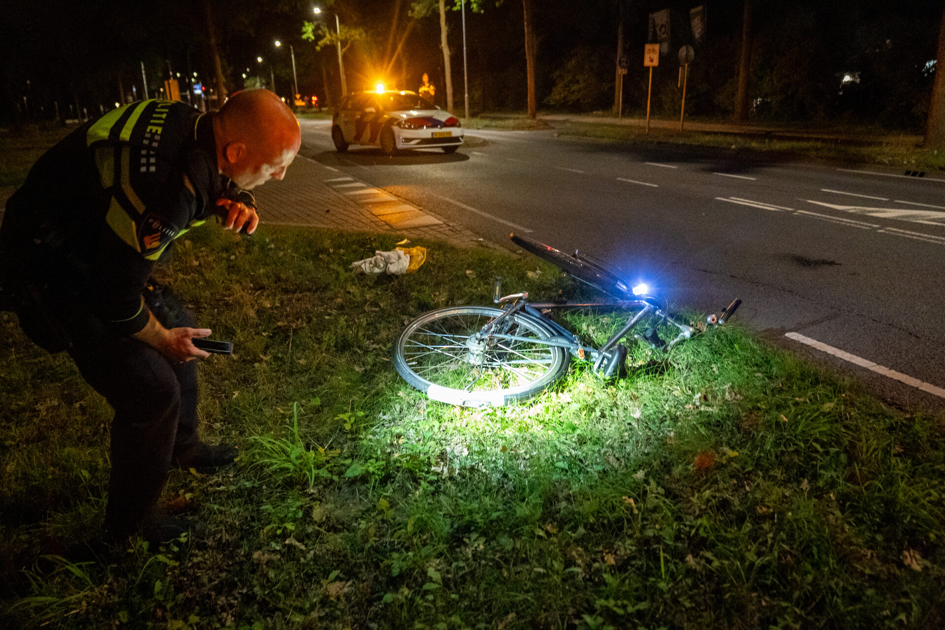 Ernstige aanrijding tussen auto en fietser